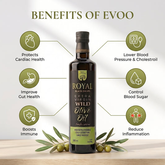 Extra Virgin Wild Olive Oil (Black Drop) - 100% Organic & Fresh Harvest