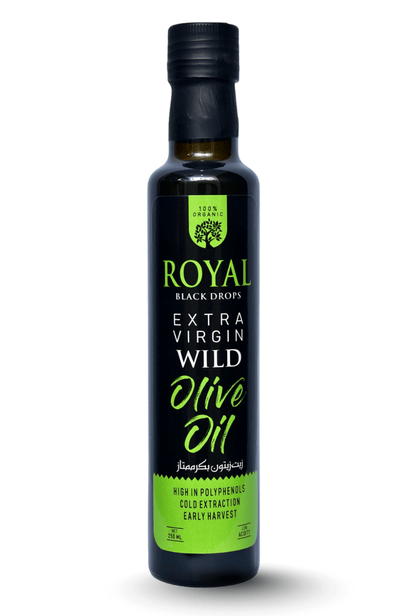 Royal Extra Virgin Wild Olive Oil – Cold Pressed 250 ml(Glass Packing)