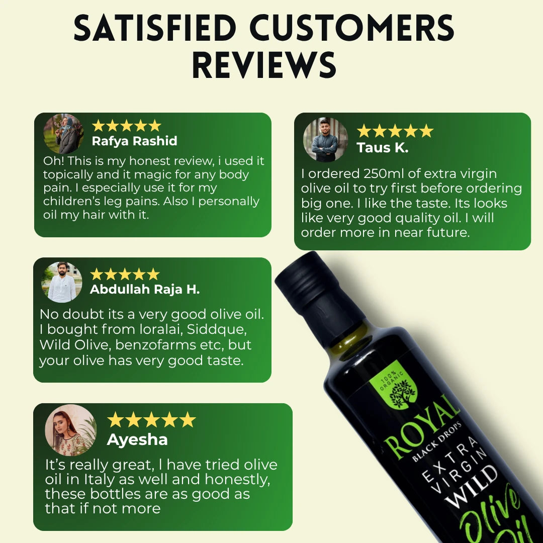 Extra Virgin Olive Oil  (Black Drop) - 100% Organic & Fresh Harvest